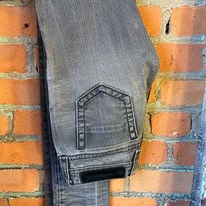 Gray rock revival jeans